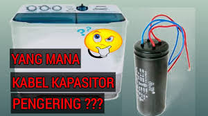 Jual dinamo pengering mesin cuci sharp 2 tabung di lapak sumber . Kapasitor 4 Kabel Mesin Cuci 2 Tabung Youtube