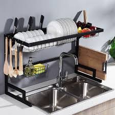 Maybe you would like to learn more about one of these? 2 Tier Sink Rack Dish Drainer Kitchen Sink Rack Storage Rack Over The Sink Dish Rack Stainless Steel Metal Pp Walmart Com In 2021 Diy Kitchen Storage Stainless Steel Kitchen Shelves Kitchen Rack