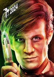 Back in 2009 there were plans for a final DOCTOR WHO STORYBOOK to coincide  with Matt Smith's first year in the role. Here's my concept sketch for a  frontispiece illustration to be