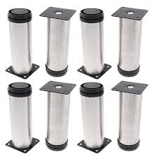 Chair Cabinet Support 50mm X 150mm Adjustable Plinth Leg 8pcs Chair Leg Covers Chair Legs Furniture Legs