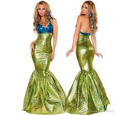 2016 Girls Role Playing Mermaid Costume Dress Big Girl Mermaid Dress Up Mermaid Fancy Dress Cosplay Dress Costumes For Women