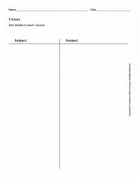 Color Pages Printable T Chart Stunning Graphic Organizer