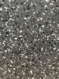 Gạch Vân Đá Mài Cao Cấp Đen Xám Nhiều Kích Thước Black Terrazzo 2 – WORLD  MATERIALS