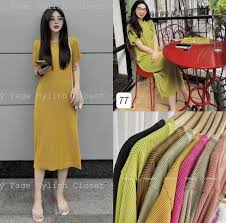 Váy Suông, Đầm Suông Vải Bo Gân From Rộng, Dáng Dài, Chất Cotton Mát Mịn,  Thời Trang, Siêu Xinh, Dạp Phố, Cafe Đều Đẹp | Lazada.vn
