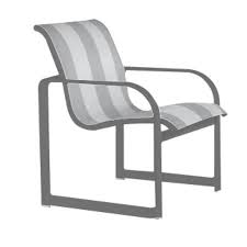 Outdoor seating > single outdoor chaise lounges. Quantum Sling Stackable Arm Chair Outdoor Dining Chairs Brown Jordan