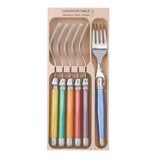 Laguiole Ensemble De 6 Fourchettes A Table Quincaillerie Dante