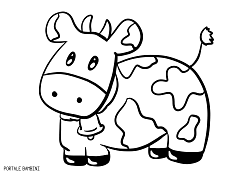 Disegni Di Mucche Da Stampare E Colorare Gratis Portale Bambini Cow Mucca Coloring Col Disegni Da Colorare Natalizi Pagine Da Colorare Di Natale Mucche