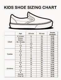 Shoe Size Chart For Kids Baby Shoe Size Chart Baby Shoe Sizes Shoe Size Chart Kids