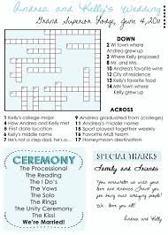 Wedding Program Fans Custom Crossword Puzzle Wedding Programs Unique Wedding Programs 1 00 Via Etsy Wedding Program Fans Wedding Programs Wedding Puzzle