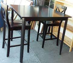 Buy or cut the 2x4s as needed for smaller sections. Uhuru Furniture Collectibles Sold 3 Foot Tall 39 Square Bistro Set Table 2 Stools 120