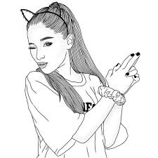 Find the best ariana grande wallpapers on getwallpapers. Free Printable Ariana Grande Coloring Pages For Kids Coloring Home
