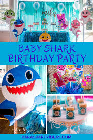 2nd Birthday Party Theme Ideas For Boys Baby Shark Birthday Party Via Kara S Party Ideas Karaspartyideas Com 1 Kids Themed Birthday Parties Shark Themed Birthday Party 2nd Birthday Party Themes