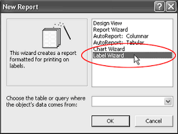Access 2003 In Pictures Create Mailing Labels