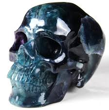 Fluorite Crystal Skull Sculpture Skull Crystal Skull Skull Art