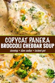 This Copycat Broccoli Cheddar Soup Is So Hearty And Rich And Made In Just One Pot On Your Stove Homemade Soup Recipe Delicious Soup Instant Pot Dinner Recipes