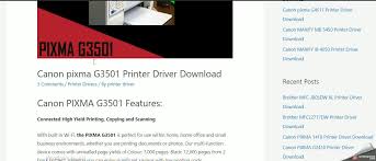 To download the proper driver you should find the your device name and click the download link. Printer Drivers Install Canon Pixma G3501 Printer Driver Download Facebook