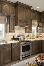 Box Hood With Straight Valance Schuler Cabinetry At Lowes In 2020 Trendy Farmhouse Kitchen Stained Kitchen Cabinets New Kitchen Cabinets