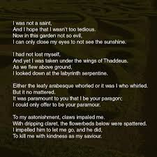 Misterfulgence Poem Poetry Gothic Angel Savior Labyrinth Arabesque Gardenofeden Saintjude Judas Minotaur Claws Wi Words Background Pictures Poems