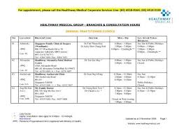 For Appointment Please Call The Healthway Medical Msh China