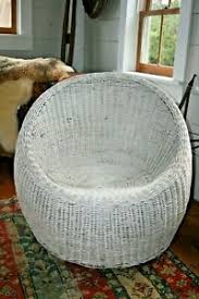 Best seat in the house. Vintage Wicker Egg Lounge Chair Pod Round Rattan Mid Century Modern Asian Ebay