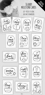Find & download free graphic resources for baby milestone. Printable Black White Baby Milestone Cards Tazi Graphics Printables