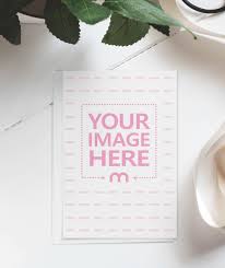 Portrait Postcard With Envelope On Desk Mockup Mediamodifier