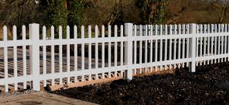 White wooden garden picket fence 12 ft x 16 in rc24w. Picket Fence Panels White Plastic Garden Fencing