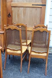 White back + leg / natural seat. Custom Upholster Cane Back Dining Chairs Well Made House N Decor