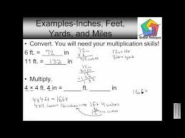 For example, here's how to convert 32 inches to feet using this method. 4th Grade Inches Feet Yards And Miles Youtube