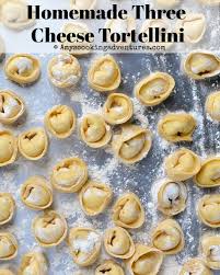 Homemade Three Cheese Tortellini Cheese Tortellini Food Processor Recipes Homemade Tortellini