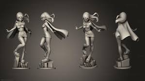 Figurines of girls - girl NSFW 003, STKGL_5249. 3D stl model for CNC