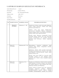 Buku fiksi merupakan buku yang berisi cerita, sifatnya imajinatif. Contoh Laporan Kegiatan Membaca Buku Non Fiksi Nusagates