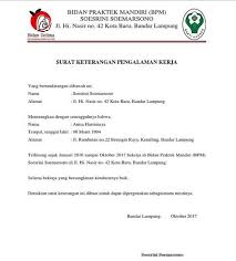 Hal ini dikarenakan saya harus pergi ke kantor kecamatan saptosari untuk melakukan foto sekaligus. 8 Contoh Surat Pengalaman Kerja Bidan Guru Perusahaan Yang Baik Dan Benar File Doc Evanazka