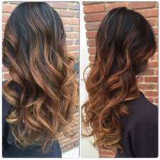 Caramel Ombre On Asian Hair By Heather Mac Hair Design In Calgary Alberta 403 685 4321 Insta Heathermacq Yyc Asian Hair Baylage Hair Balayage Hair Caramel