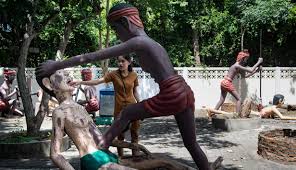 Pokok bunga matahari (helianthus annuus) ialah sejenis pokok semusim dalam famili asteraceae yang berasal dari benua amerika, dengan kepalanya berkuntum besar. Foto Mengunjungi Taman Siksaan Neraka Di Thailand Global Liputan6 Com