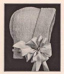 1916 Vintage Infants Hood Hat Bonnet 2 Pdf Knitting Etsy Knitting Baby Knitting Vintage Patterns