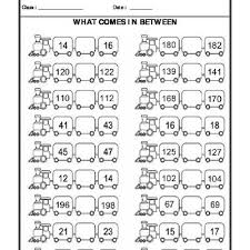 Worksheet Of What Comes In Between Counting Numbers Maths Free Printable Math Worksheets Worksheets Math Lessons