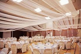 Tulle Ceiling Gym Wedding Reception Wedding Reception Timeline Lds Weddings Reception