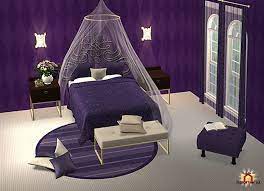 Raonjena Sims2 Bed In Living Room Purple Rooms Purple Bedroom