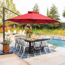 You Need To Consider The Amount Of Weight That Is Needed To Make Your Patio Umbrella Steady Patio Umbrella Patio Red Patio