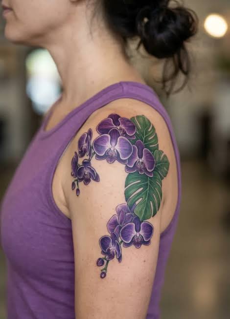 16+ Orchid Flower Tattoos Showing Elegant Botanical Beauty