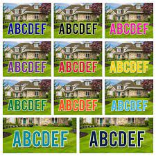 Happy birthday yard letters signs, outdoor lawn party decor bright colorful . 24 Alphabet Yard Sign Letters 26pc Outdoor Lawn Etsy