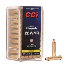 CCI, .22 Winchester Magnum, Poly-Tip V-MAX, 30 Grain, 50 Rounds - 702740, .22 Magnum Ammo at Sportsman's Guide