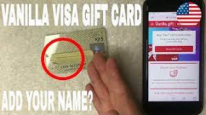 Maybe you would like to learn more about one of these? Visa Gift Card Cardholder Name Youtube