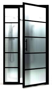 Gridscape Gs2 Swing Shower Door And Panel In Black With Ribcord Glass Shower Doors Coastal Shower Doors Barn Doors Sliding
