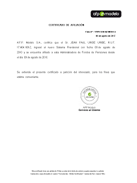 ‎con la app de afp modelo estarás siempre al tanto de tus ahorros en cualquier parte del mundo. Certificado De Afiliacion Afpmodelo 3 Pdf