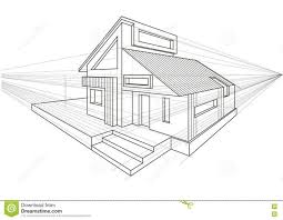 Perspective Home Drawing One Level Innenarchitektur Zeichnung Architektur Zeichnungen Architektur Skizzenbuch