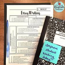  Free Essay Writing Checklist For Middle School And High School English Secondary Ela Essay Writing Writing Checklist Essay Writing Essay Writing Skills