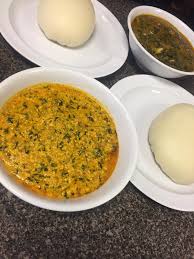 Bleach the red oil and fry the egusi with stirring pour in the boiled meat and stir in very well. I Ate Banga And Egusi Soup With Fufu Food