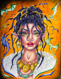 Christine Karron-Characters Trough Worlds and Times Prismacolor Polychromos